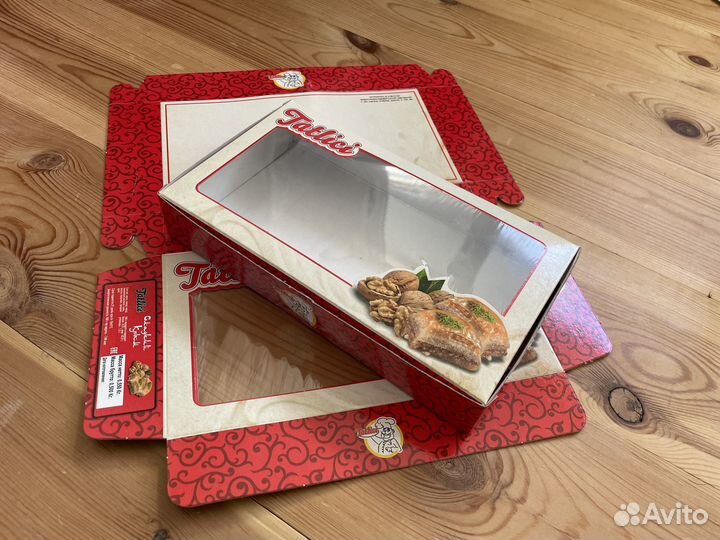 Крафт коробки с окошком