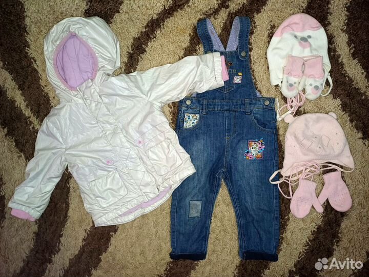 Большой пакет одежды для девочки 86