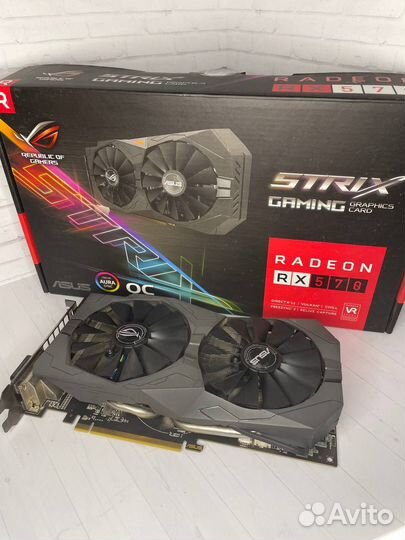Видеокарта Asus RX 570 ROG Strix Gaming 4Gb
