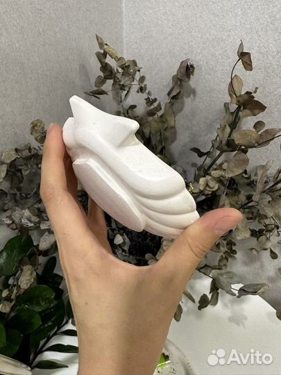 Свеча с розовым кварцем