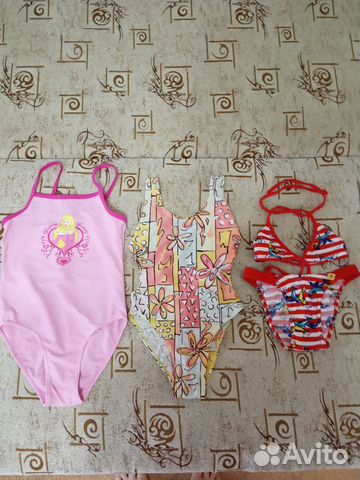 Купальники для девочки 2-8 лет