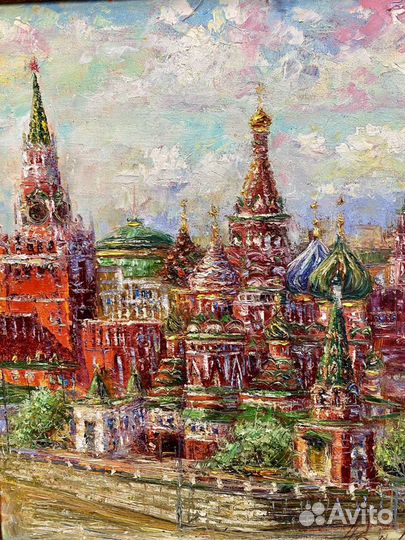 Картина импрессионизм Москва Кремль