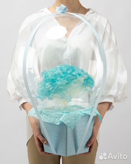 Большой букет в шаре (Наличие. Доставка)