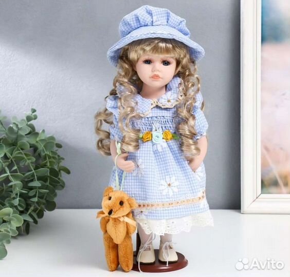 Коллекционная кукла керамика, 30 см. (Новая)