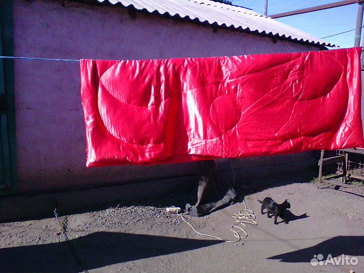 Одеяло пуховое СССР б/у