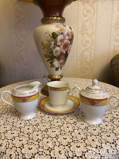 Сервиз чайный/кофейный Коралл, блюдце лфз