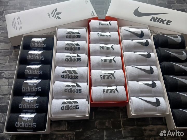 Носки Nike Adidas Reebok Lacoste