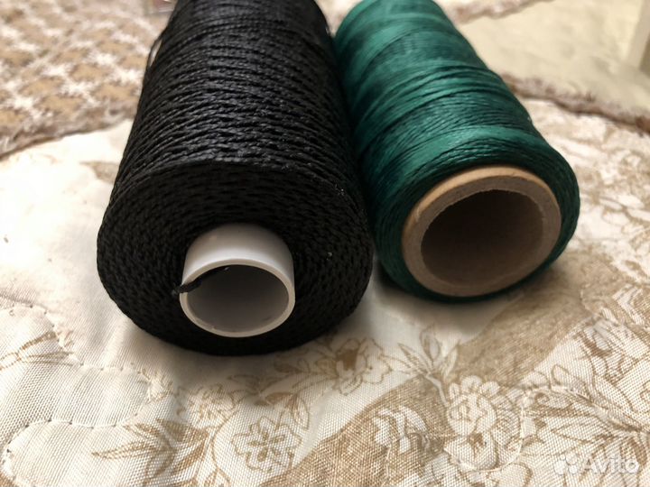 Нить шелковая прочная для кожи