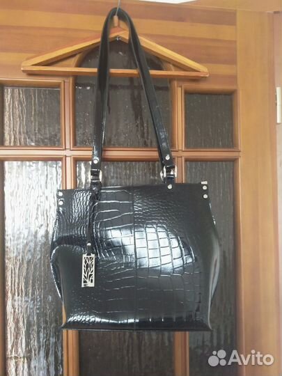 Сумка черная натуральная кожа