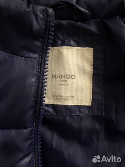Куртка mango демисезонная для мальчика 128