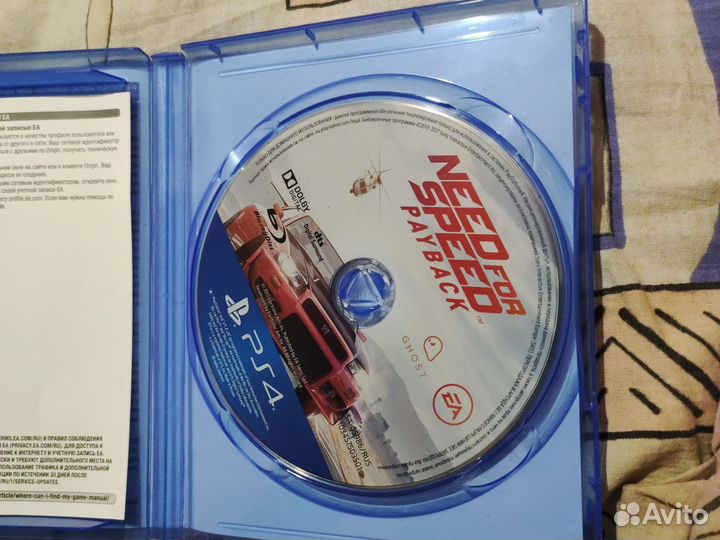 Диск Need for speed Payback ps4
