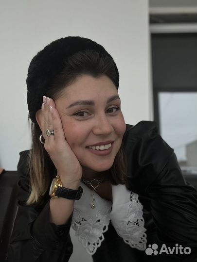 Меховой ободок toptop