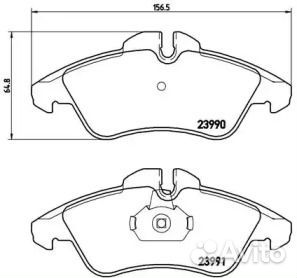Колодки тормозные передние с датчиками износа P500