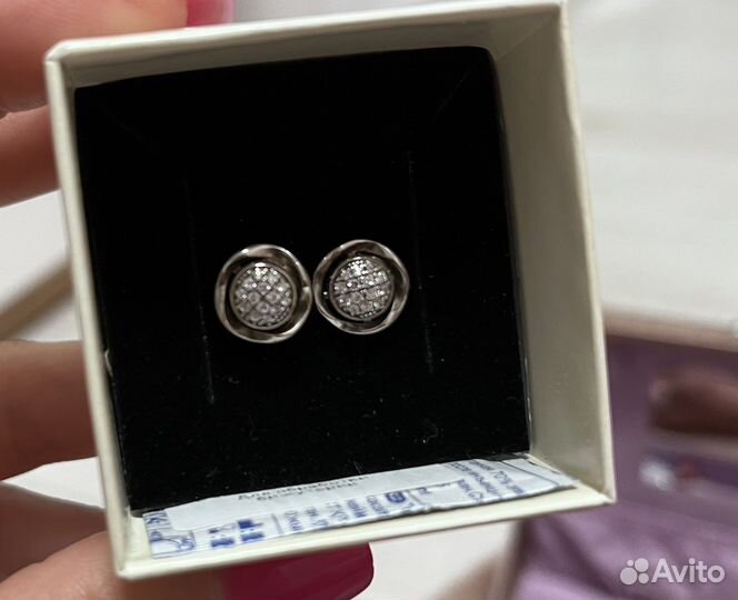 Серьги серебро 925