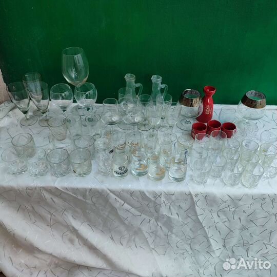 Бокалы фужеры рюмки