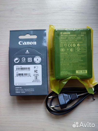 Canon lp-E6NH + Canon lc-e6 Новый комплект