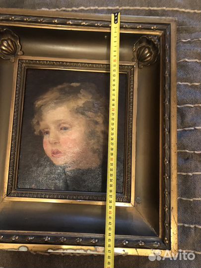 Картина маслом старинная портрет