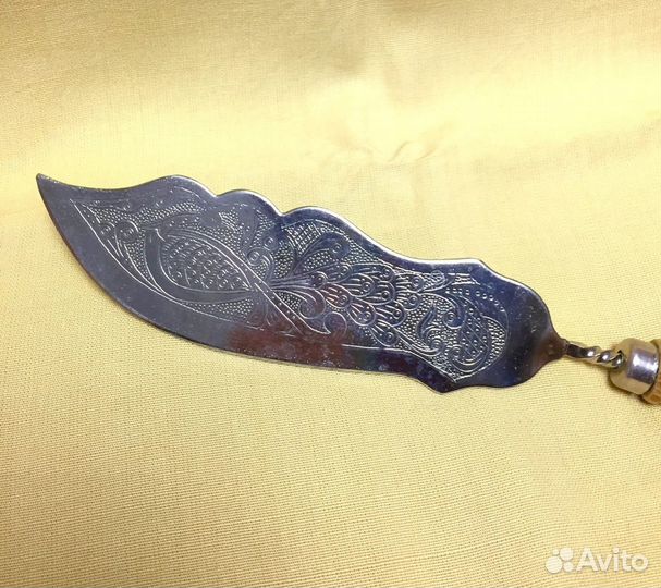 Нож для торта мельхиор