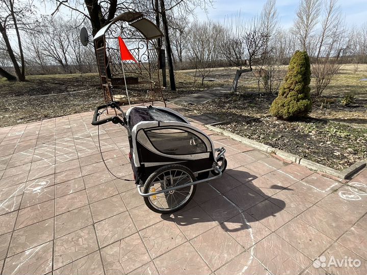 Детский велоприцеп