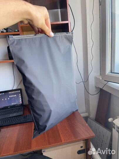 Пакет белый зип лок с бегунком