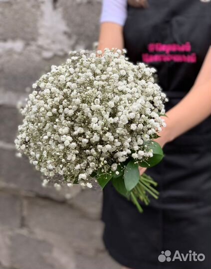Свадебные букеты из гипсофилы
