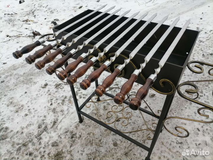 Шампуры профессиональные нержавейка aisi 316Ti