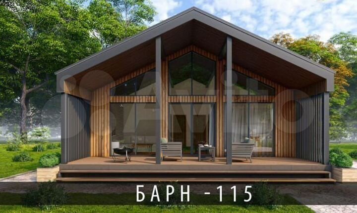 Дом 100 м² на участке 6 сот.