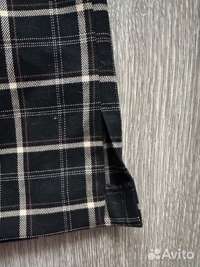 Мини юбка с разрезом 48 размер