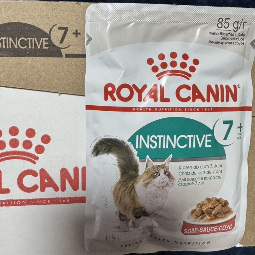 Влажный корм для кошек royal canin instinctive 7 