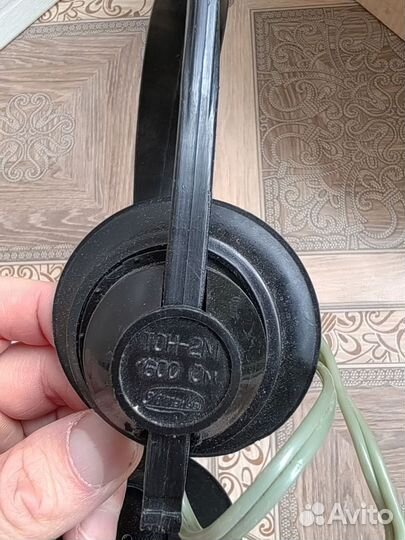 Наушники СССР для радио 2 шт и микрофон