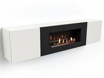 Тумба с биокамином Firelight BFP-P1700L белая (Кам