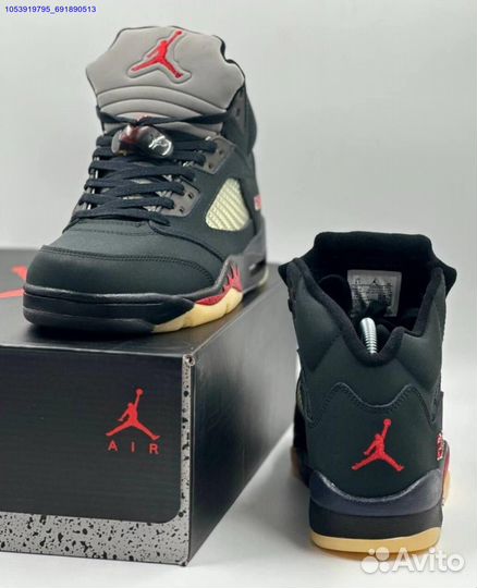 Кроссовки Nike air Jordan 5 gore tex off noir
