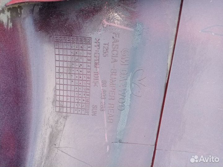 Задний бампер Шевроле Авео хэч 2010 год оригинал