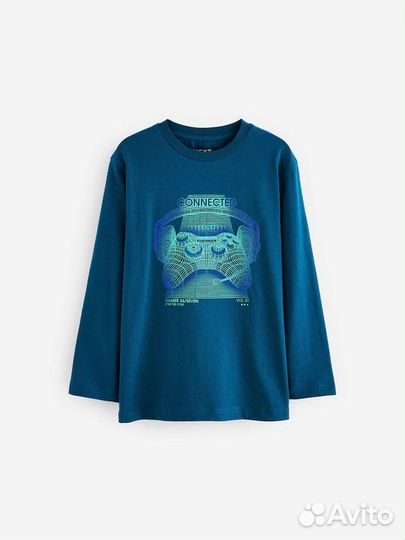 Лонгслив 98 см(2-3 года) для мальчика next,3 шт
