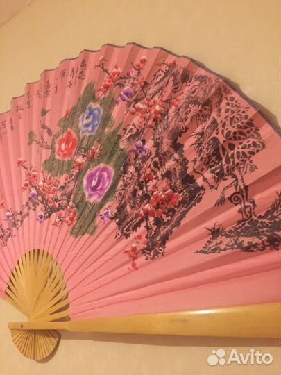 Веер картина панно Китай, японский стиль
