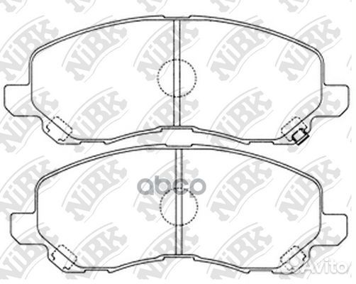 Колодки тормозные дисковые перед PN3469 NiBK