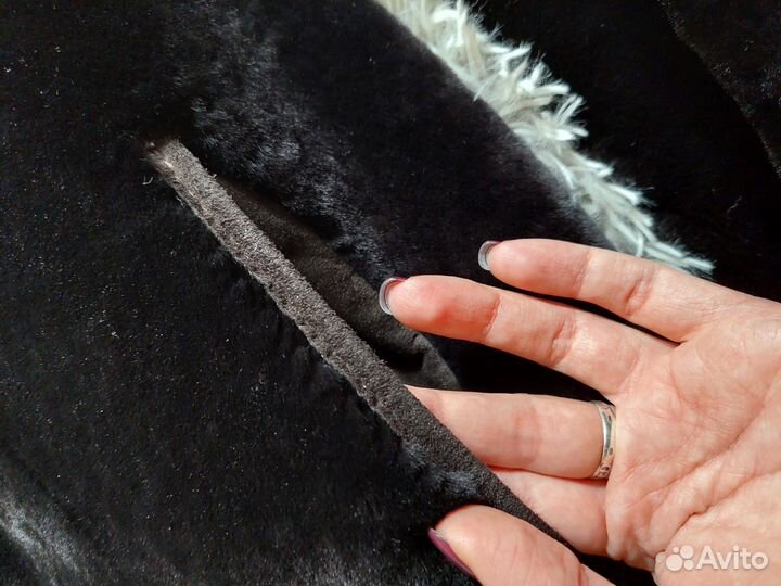 Продам шубу мутон с норкой