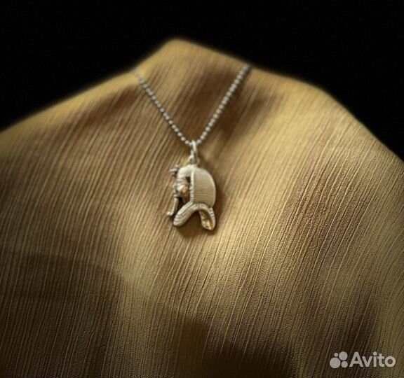 Подвеска из серебра и цепочка 925 египет