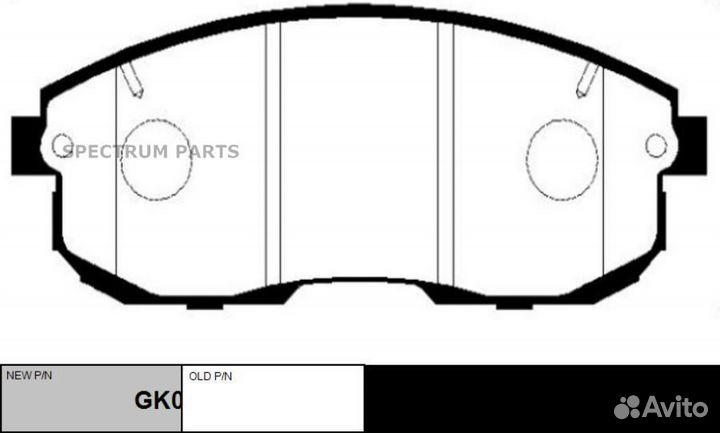Ckss-1 Колодки тормозные дисковые перед CTR GK0975