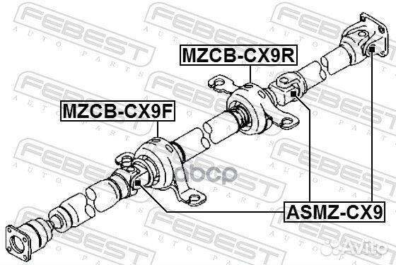 Крестовина карданного вала 24x64 asmzcx9 Febest