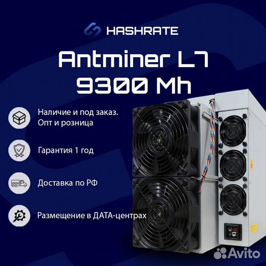 Asic майнер Antminer L7 9300M