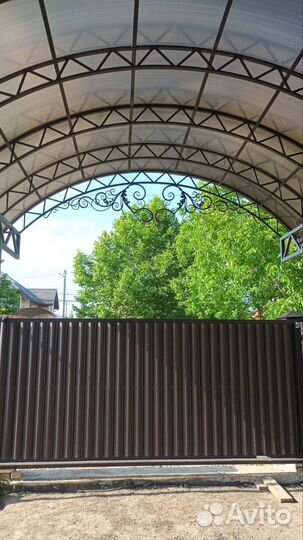 Откатные ворота с установкой