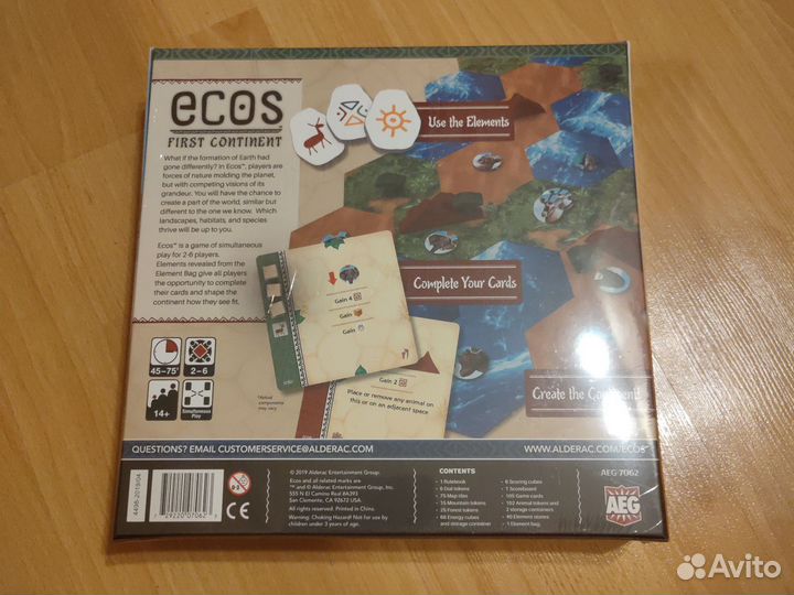 Новая настольная игра Экос Ecos first continent