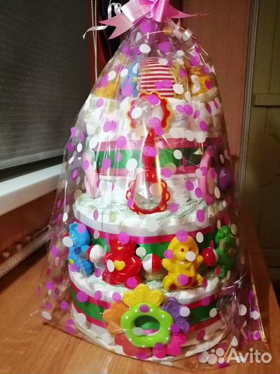 Торты из памперсов на выписку