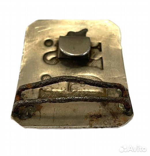 Пряжка ру белый металл, СССР