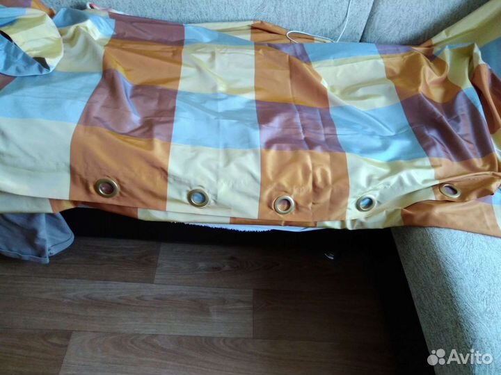 Шторы б/у,тюль. На ленте. Люверсы- это дизайн