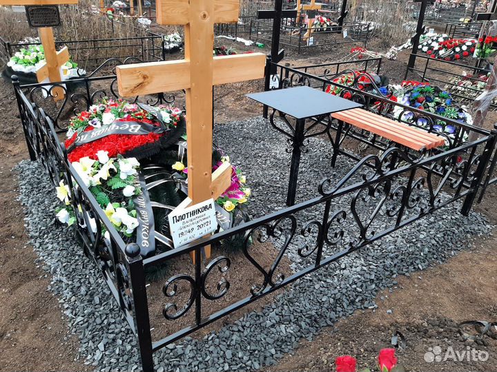 Оградки на кладбище / изготовление / установка