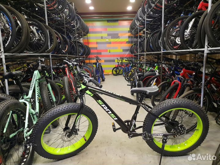 Фэтбайк велосипед на спицах зимний