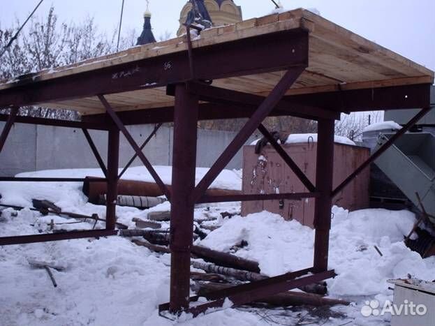 Подмости каменщика, столы Лимонова