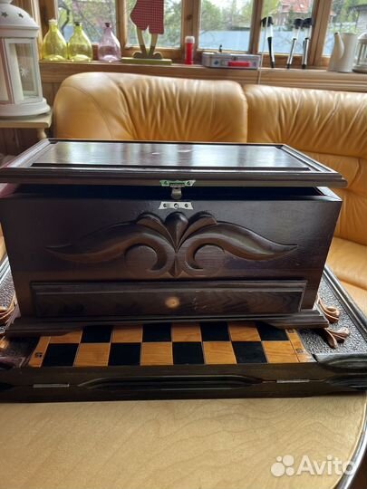 Шахматы ручной работы, шашки, нарды